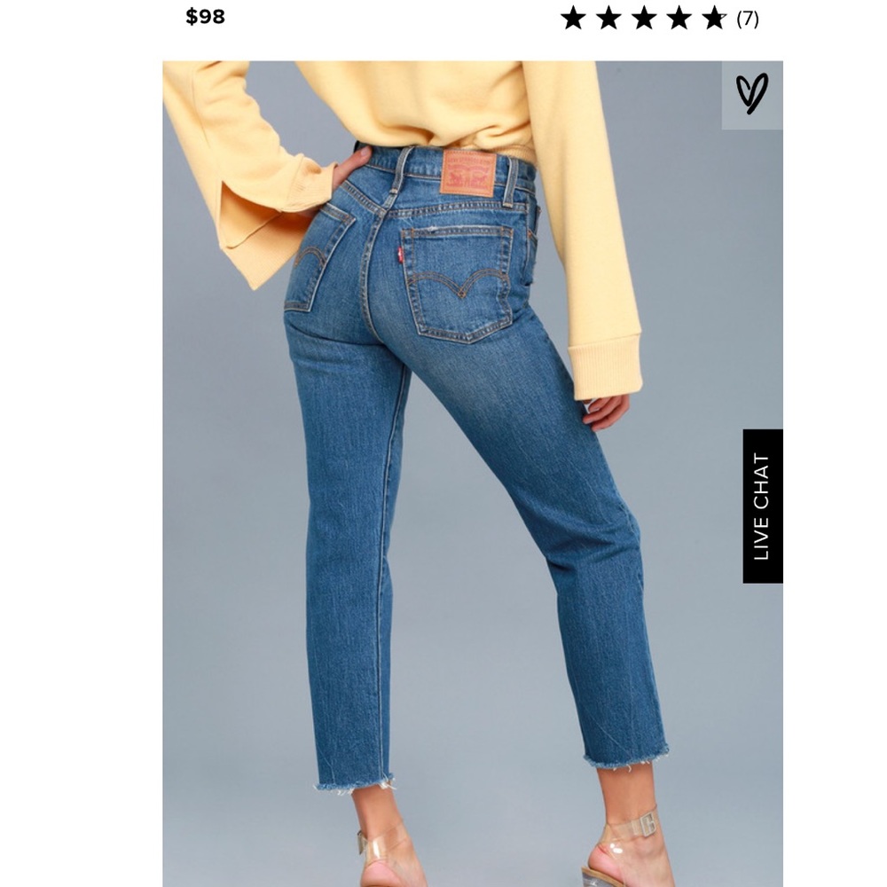NWOT // LEVIS wedgie straight Jean with Button fly